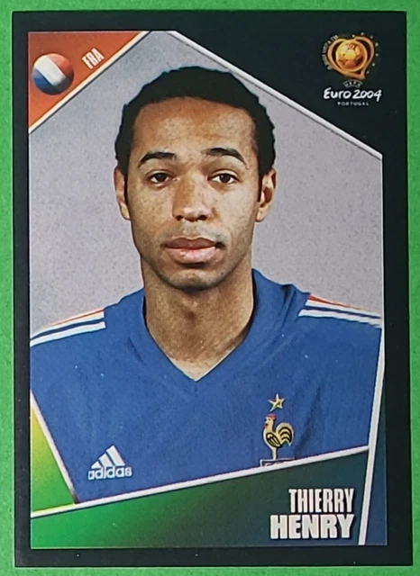 Vignette Panini Euro 2008 N°355 Thierry Henry (FC Barcelone) - Autocollant Original - Neuf Non Collé