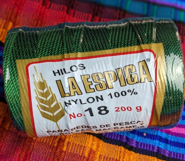 Yellow Tones #18 Nylon Thread Rope String Cord Crochet Amarillo Tono Espiga  Hilo