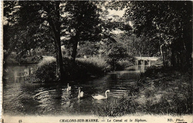 CPA CHALONS-sur-MARNE - Le Canal et le Siphon (742357)