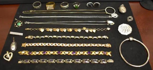 Mixed Lot of Sterling Silver Jewelry. Not Scrap!