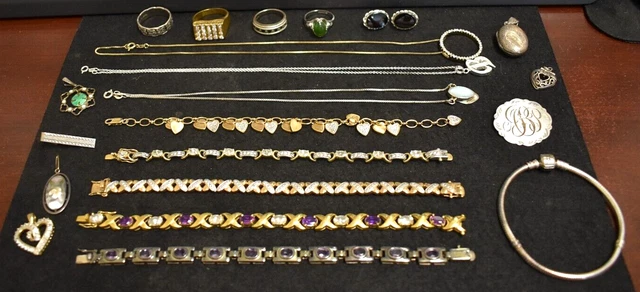 Mixed Lot of Sterling Silver Jewelry. Not Scrap!
