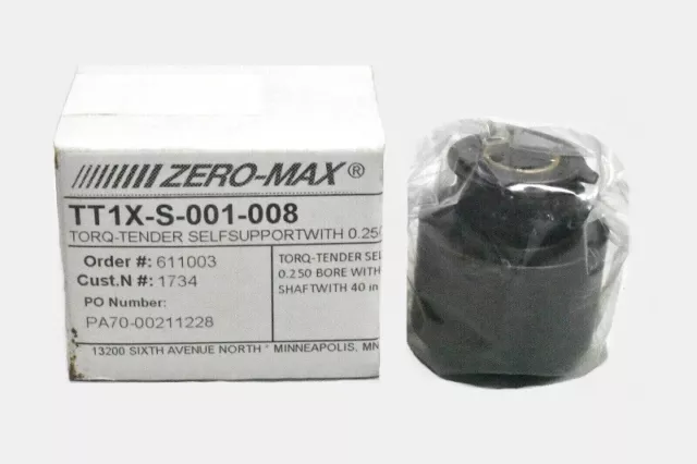 Zero-Max Tt1X-S-001-008 Coupling Torq-Tender Selfsupport With 0.250 Bore
