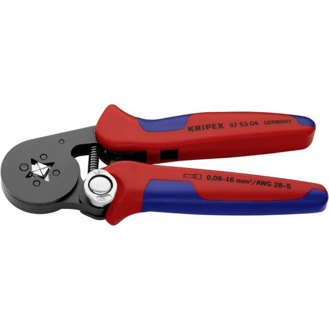 Knipex  97 53 04 Crimpzange  Aderendhülsen 0.08 bis 16 mm²