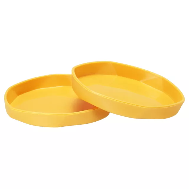 Pianta Vaso Sottopiatti 5.7 ",5pz Plastica Esagonale Rotondo,Giallo