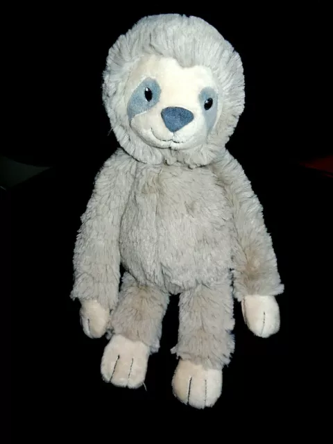 doudou peluche singe paresseux beige marron TEX 32cm