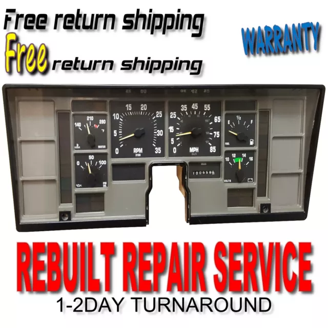 1998 1999 2000 01 INTERNATIONAL Speedometer Instrument Cluster REPAIR SERVICE