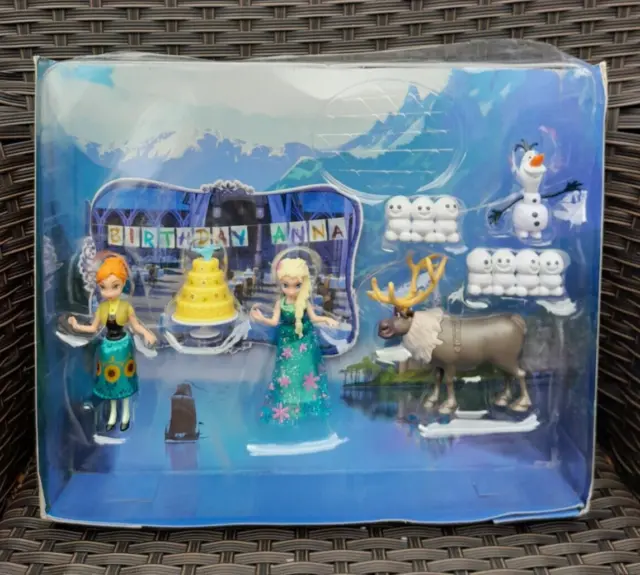 Mattel Disney Frozen Fever Birthday Party Figurine Set Brand New No Box