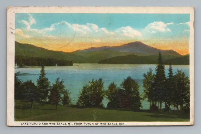 Lake Placid Whiteface Mount Inn New York Vintage Postcard