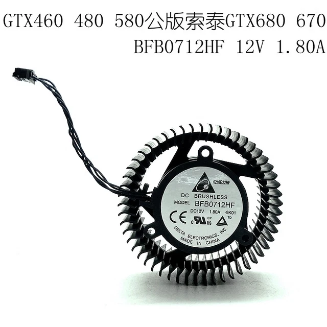 1Pcs New  Gtx460 480 580 Gtx680 670 Bfb0712Hf #A6-17