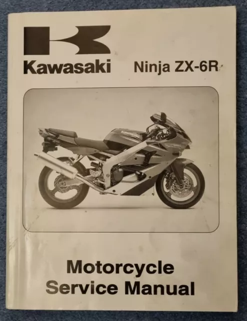 Kawasaki Zx6r zx6 zx600 zx 6r Official Workshop Manual not haynes