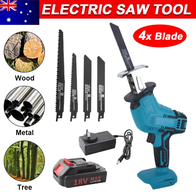 Cordless Reciprocating Saw 3000rpm Wood Metal Sabre Saw For Makita 18V Battery