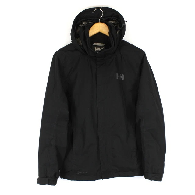 Helly Hansen Uomo Giacca TAGLIA S Hellytech con Cappuccio Impermeabile Nero Zip