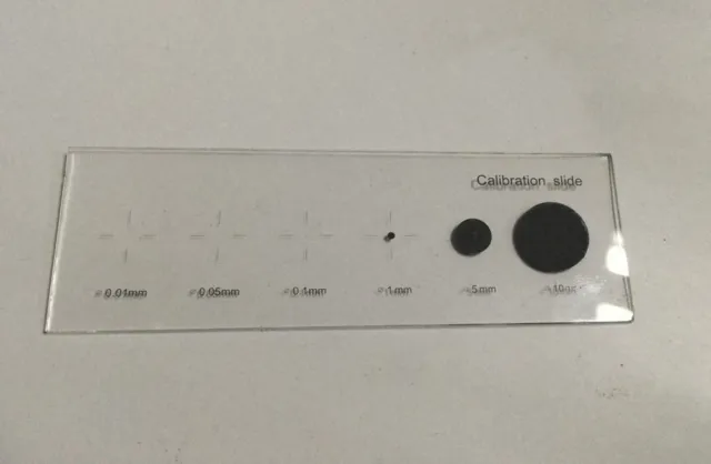 Microscope Micrometer Calibration Slide Dot 0.01MM 0.05MM 0.1MM 1MM 5mm 10mm