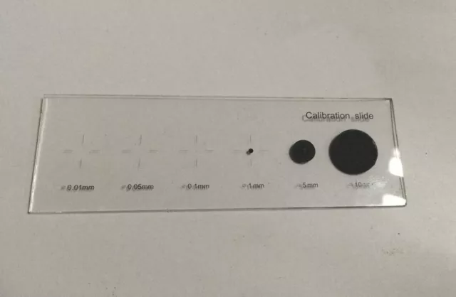 Microscope Micrometer Calibration Slide Dot 0.01MM 0.05MM 0.1MM 1MM 5mm 10mm