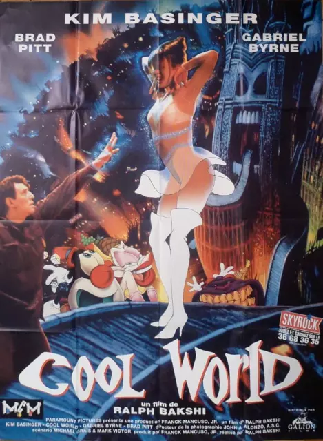 Cool World - Bakshi / Basinger / Pitt - Animation - Original Large Movie Poster