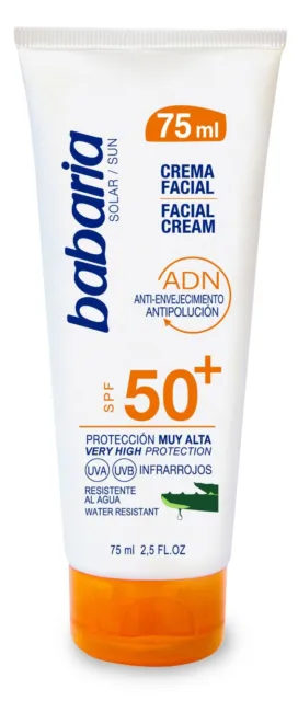 Babaria Aloe Vera Facial Sun Cream SPF 50+ UVA/UVB 75ml