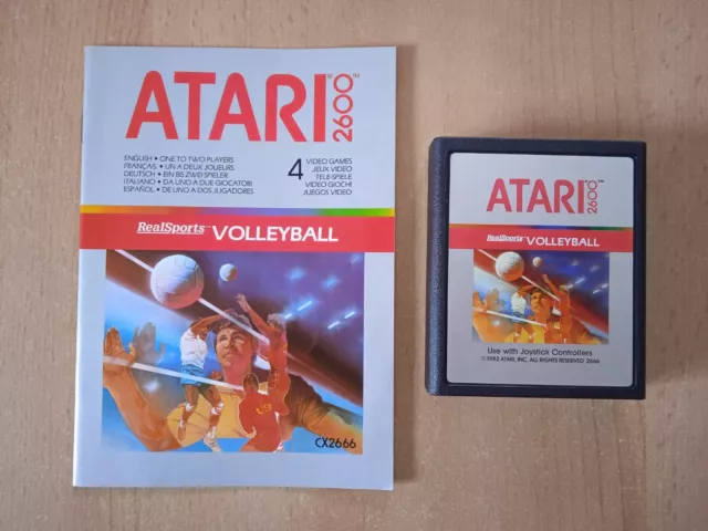 RealSports Volleyball - Spiel mit Anleitung für Atari 2600