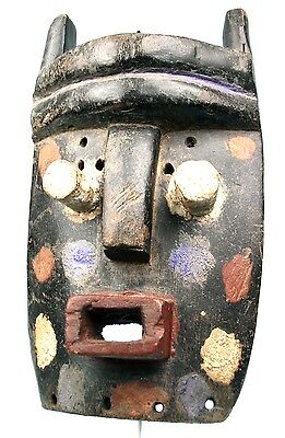 Art African Ethnographic tribal - Mask Grebo - Back Braided - 34 CMS