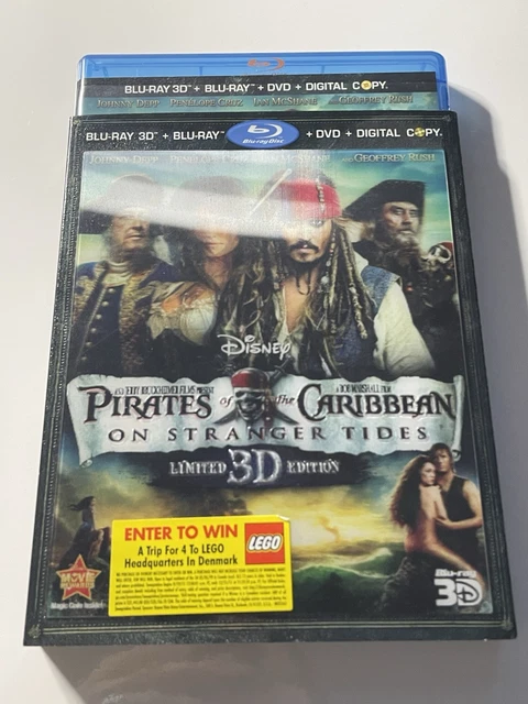 PIRATES OF THE Caribbean On Stranger Tides - Blu Ray3D+Blu Ray - 5 Disc ...