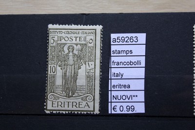 F86501 FRANCOBOLLI ITALIA COLONIE ERITREA NUOVI** STAMPS ITALY MNH** 