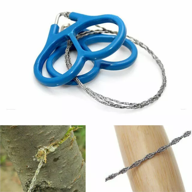 Outdoor Hiking Steel Wire Saw Survival Tool Travel Camping pocket Hot Emergency