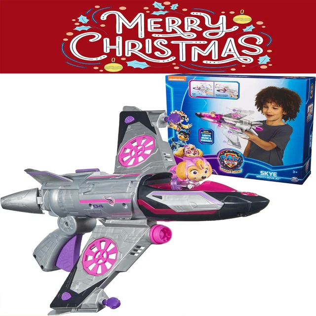 PAW PATROL THE Mighty Movie Skye Transforming Rescue Jet with Skye