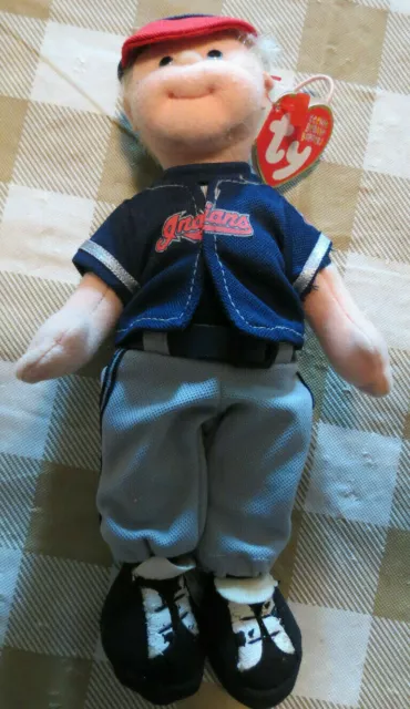 TY TEENIE BEANIE BOPPERS Cleveland Indians MLB CHANGE UP CHARLIE W/TAGS RARE!