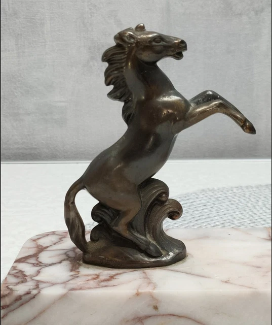 Serre-livres Bronze à Motif Cheval – Paire Décorative, Sculpture Animalière Ancienne