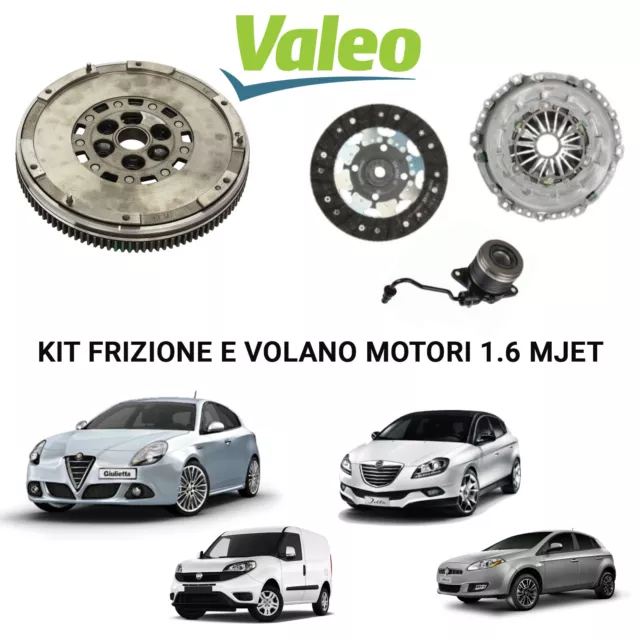 Kit Frizione + Volano Bimassa Valeo Alfa Romeo Giulietta Fiat Lancia 1.6 Mjet 3