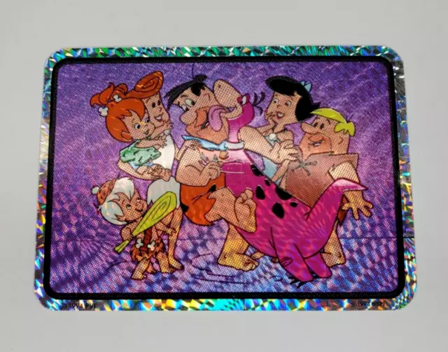 The Flintstones 1994 Vintage Vending Machine Prism Stickers -