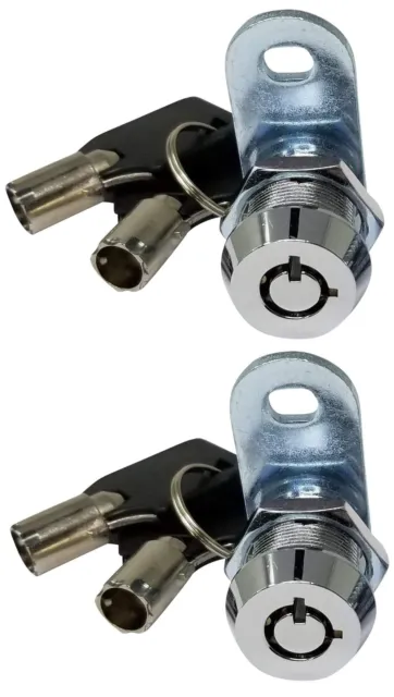 5/8” Tubular Cam Lock Keyed Alike Removable Key RV Compartment Storage Lock C...