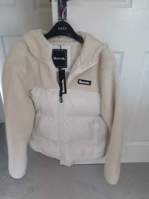 Bench Womens Sherpa Hooded Jacket Size 14