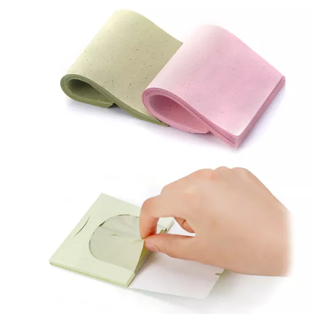 Blotting Paper Oil Control 100 Sheets Face Absorbing Wipe Oily Skin Green Tea 3