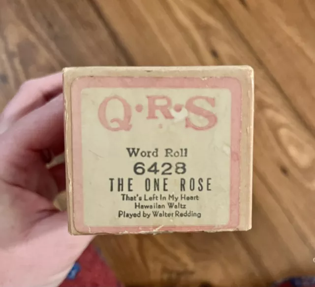QRS Word Roll THE ONE ROSE (That's left in my Heart) 6428 Player Piano Roll