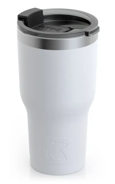 RTIC 20 oz Tumbler Hot Cold Double Wall Vacuum Insulated 20oz White, Matte 2
