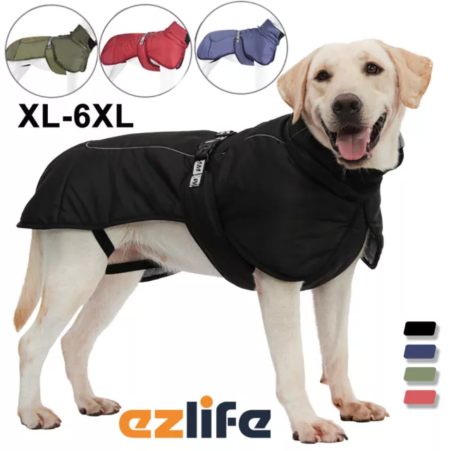 Waterproof Winter Warm Coat Large Dog Clothes Thicken Windproof Pet Down Jacket