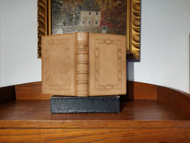 ENGLISH POEMS Bibliophile Luxusausgabe 1926 Prachtvoller LEDER HANDEINBAND