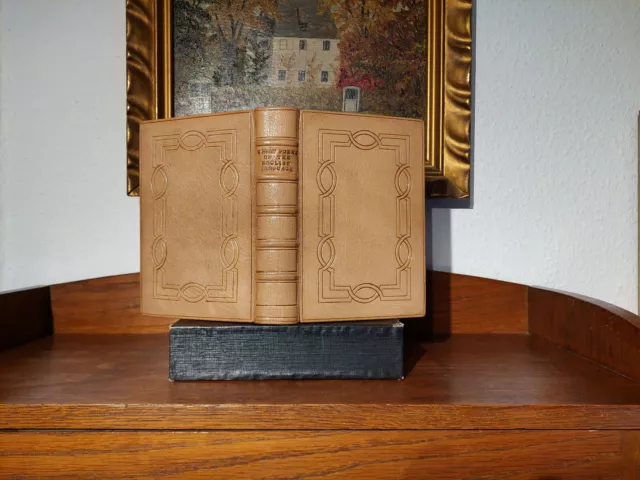 ENGLISH POEMS Luxusausgabe 1926 Schöner LEDER HANDEINBAND Bibliophil BUCHBINDER