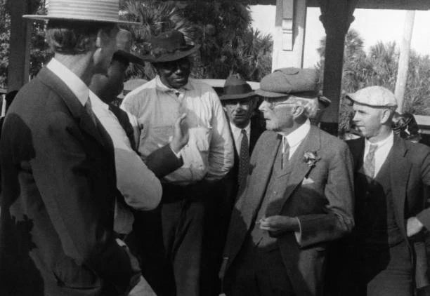 JOHN DAVISON ROCKEFELLER with friends, in Ormond Beach, Florida, A ...