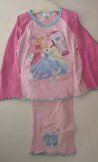 Ensemble pyjamas officiels filles princesse Disney pjs enfants enfants PJ rose 2-3 ans