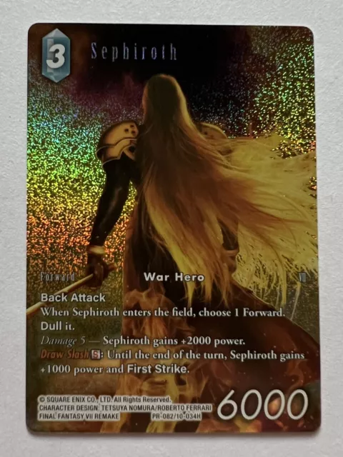 Final Fantasy TCG Sephiroth PR-082 Full Art Foil Promo NM FFTCG FF7