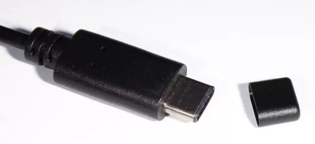 Schutz Kappe (Staub/Schmutz) für USB C-Stecker, schwarz, 2 Stück
