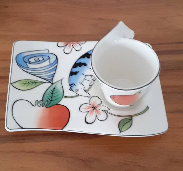 Soucoupe Villeroy & Boch NewWave Jungle – Plateau à Tasse Pour Café Gourmand