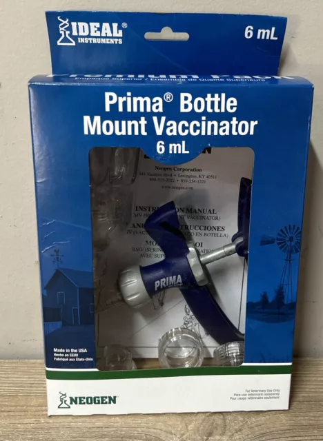 Prima® BMV (Bottle Mount Vaccinator) 6ML Adjustable Dose Syringe Prima Bmv 5ml