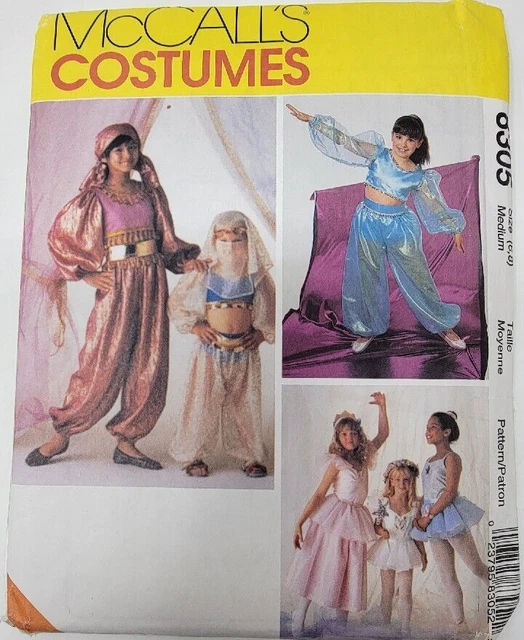 MCCALLS COSTUMES 8305 Girls Gypsy Genie Ballerina Costume Sew Pattern
