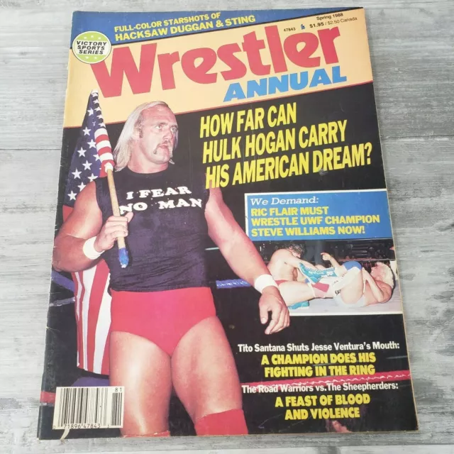 The Wrestler Magazine Annual Hulk Hogan Ric Flair Spring 1988