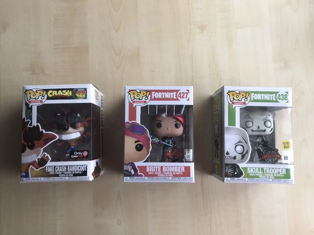 Funko Pop! Sammelfiguren Konvolut Sammlung 3 Figuren (Crash, Fortnite) NEU & OVP