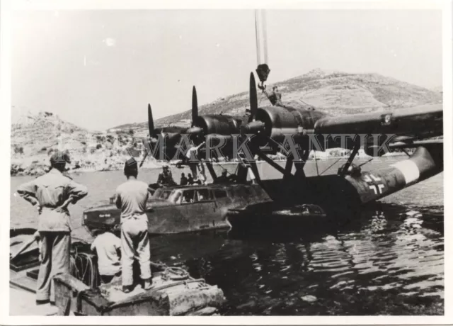 S896 Foto Wehrmacht Archiv Repro Luftwaffe Flugzeug Do24 Griechenland Leros 1943