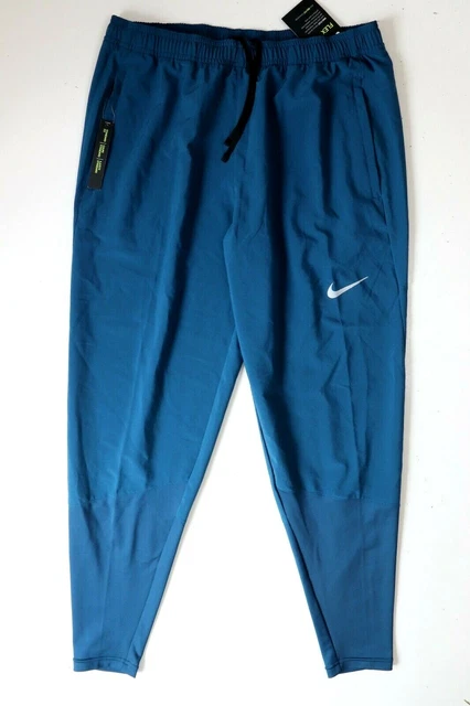 NIKE PHENOM ESSENTIAL Men Running Joggers Trousers Pants Blue
