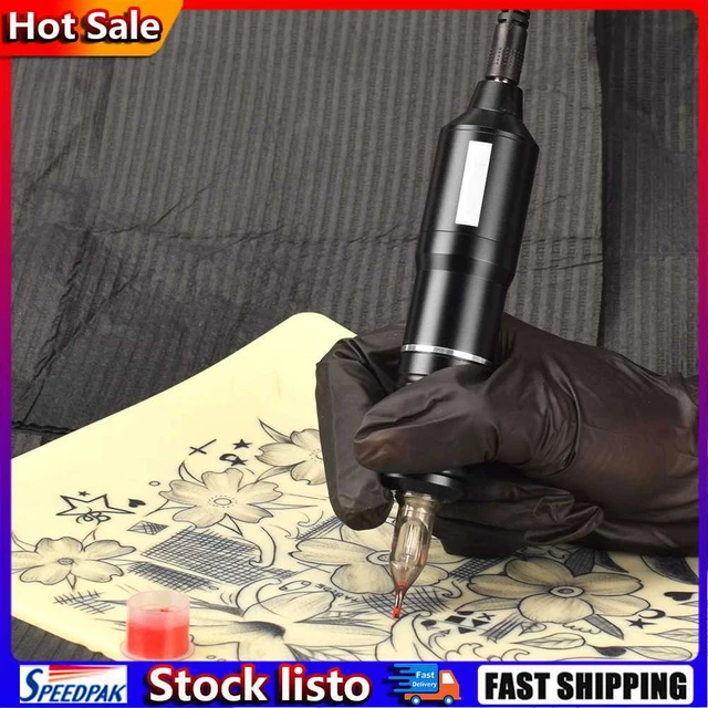 Electric Rotary Tattoo Pen Machine Permanent Makeup Tool for Body Art (Silver) H